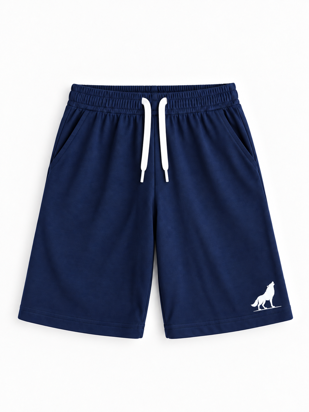 Kiddy Kloset kids navy shorts with drawcord waist
