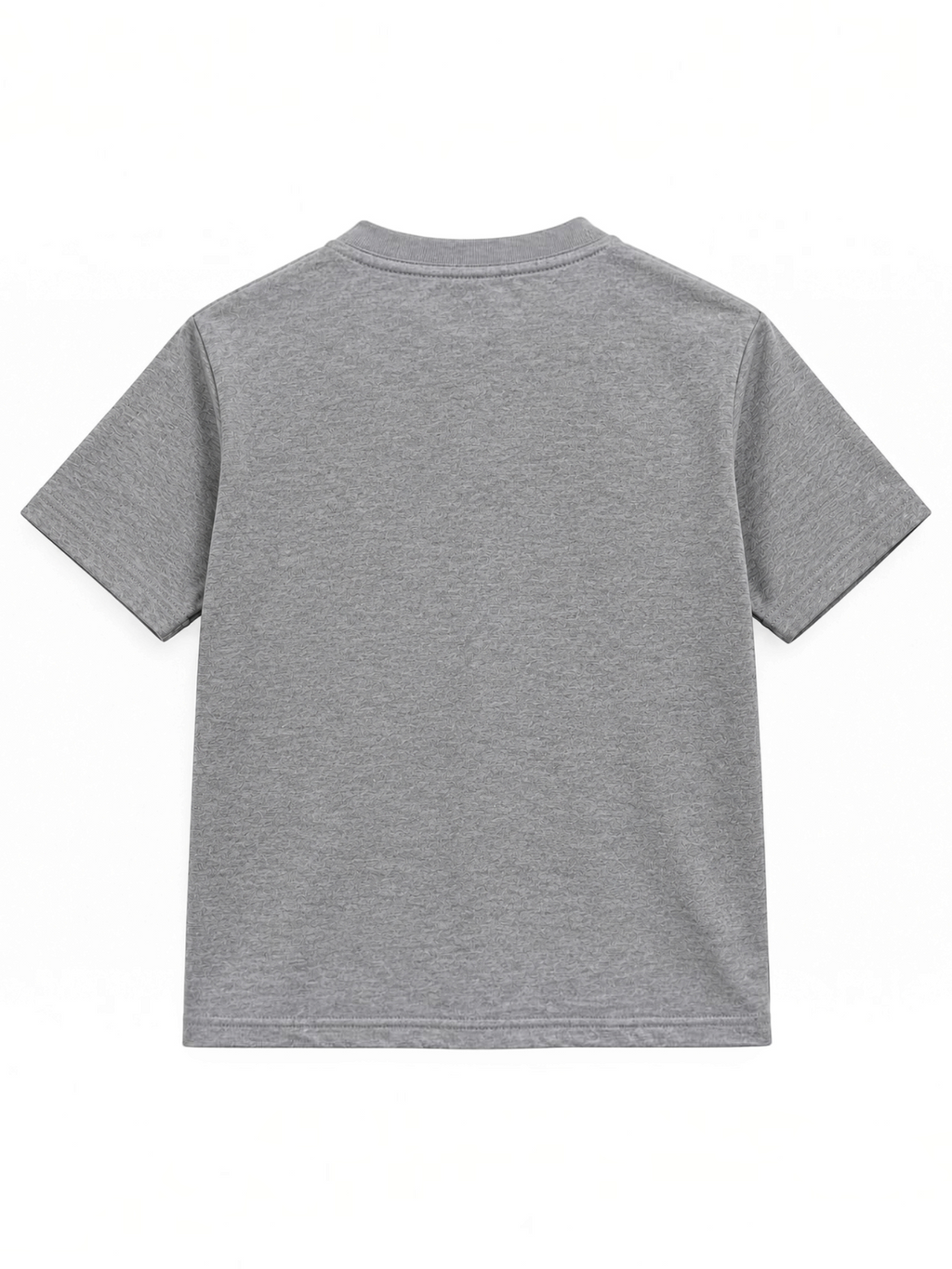 Kiddy Kloset kids grey marl fitted T-shirt back view
