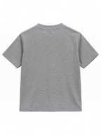 Kiddy Kloset kids grey marl fitted T-shirt back view