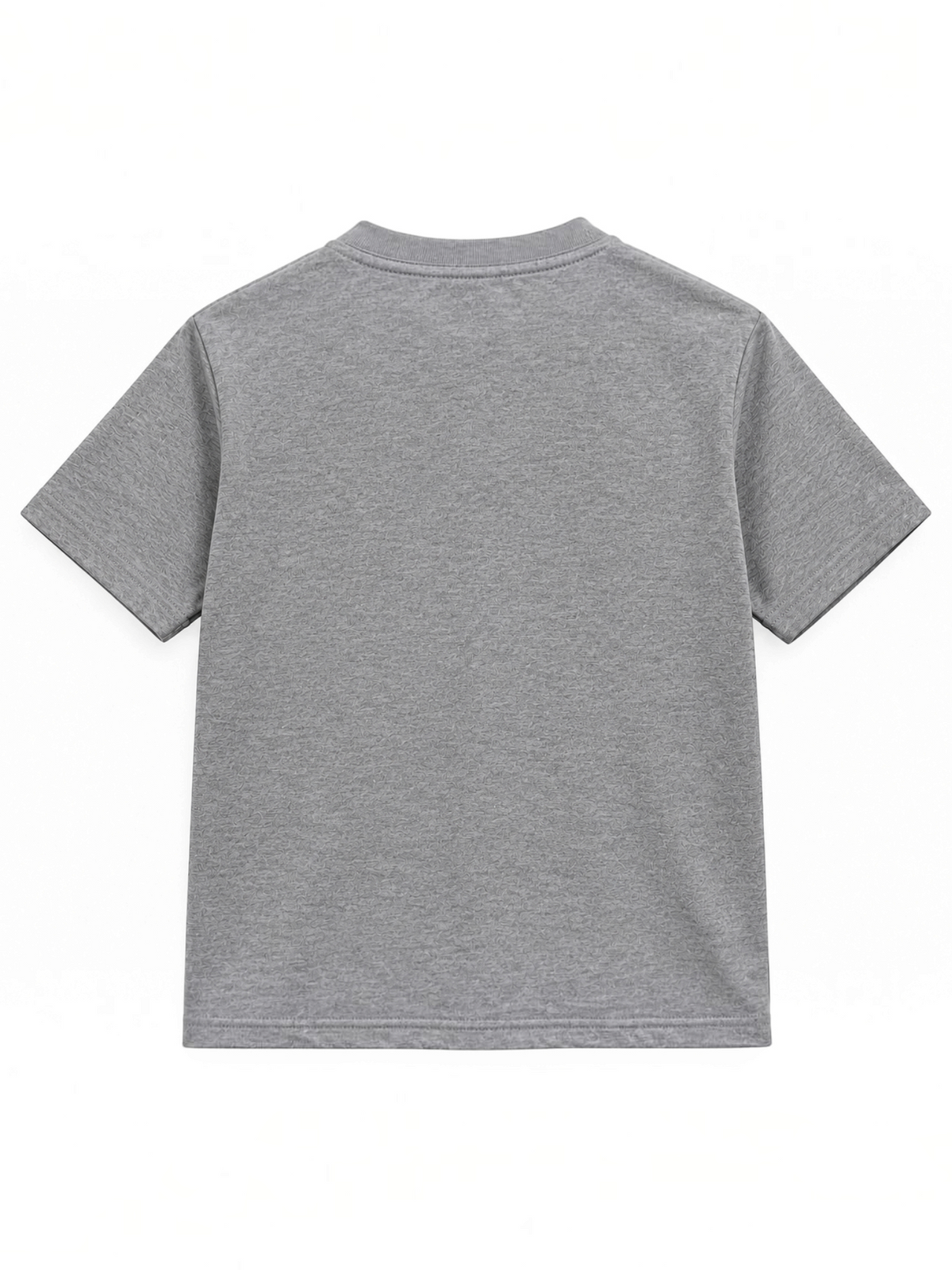 Kiddy Kloset kids grey marl fitted T-shirt back view