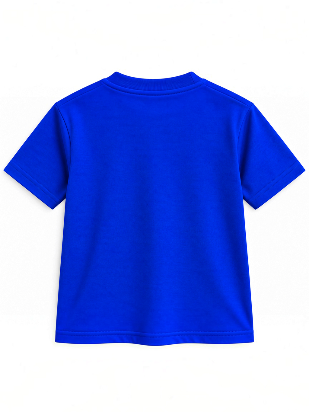 Kiddy Kloset kids royal blue fitted T-shirt back view