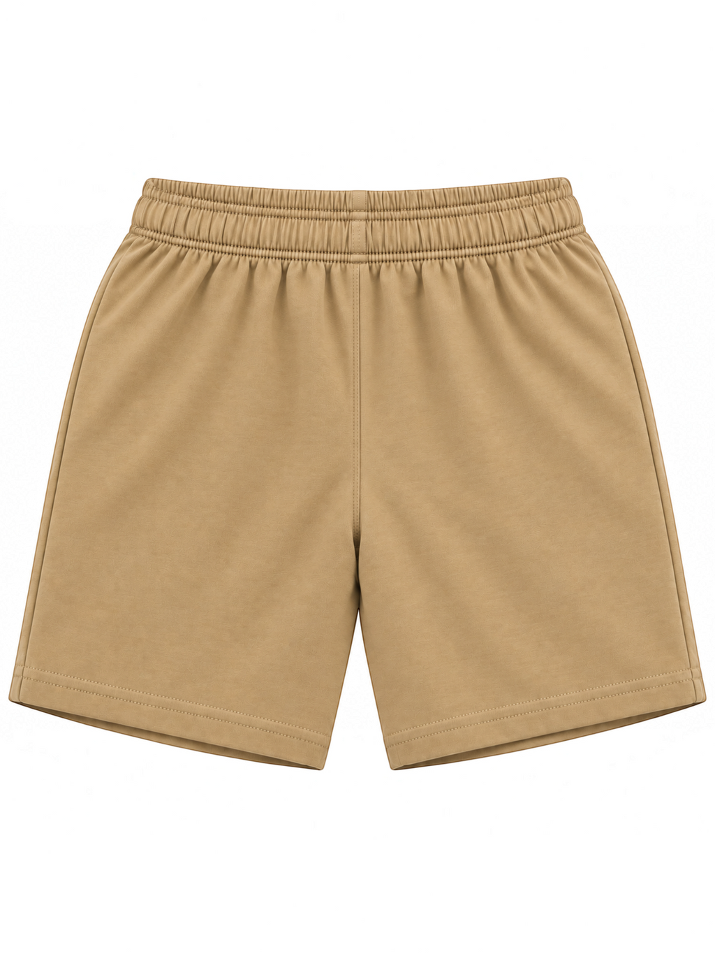 Kiddy Kloset kids camel brown shorts back view