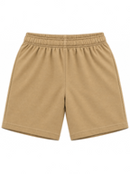 Kiddy Kloset kids camel brown shorts back view
