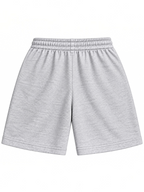 Kiddy Kloset kids grey marl shorts back view