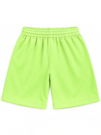 Kiddy Kloset kids lime green shorts back view