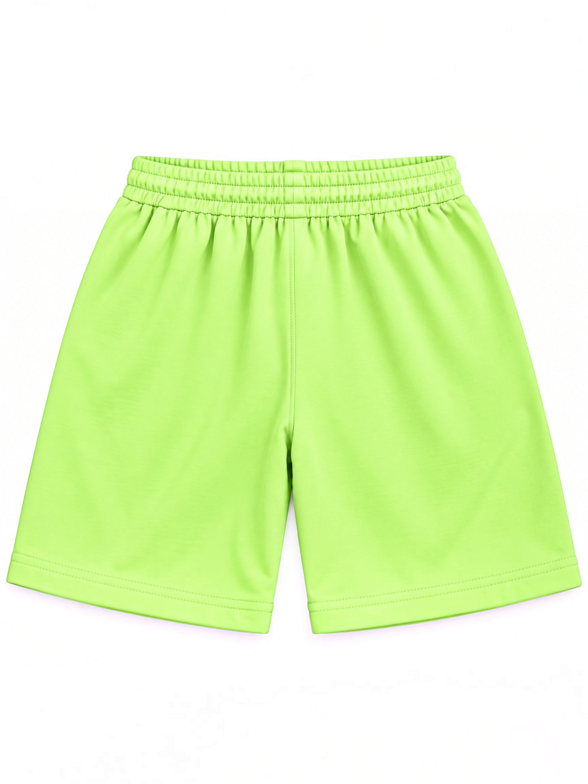 Kiddy Kloset kids lime green shorts back view
